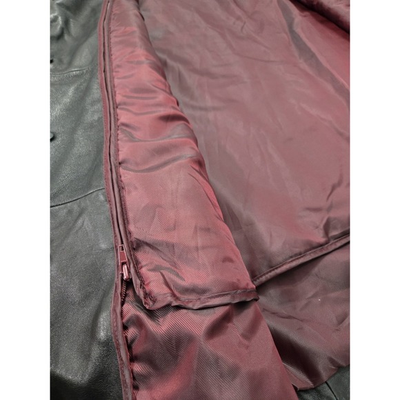 Wilson's Men's Leather Pelle Studio Mob Husband Long Coat 2XL Thinsulation - Picture 9 of 10